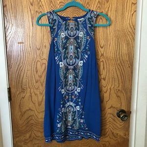 Urban Outfitters Blue Printed Mini Dress